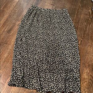 Floral Black and White Women's Skirt